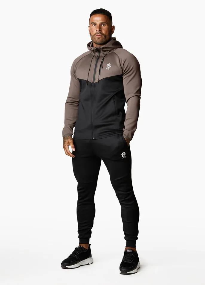 Gym King Tracksuit Tops Men Precision FZ Hood 8211 IronBlack