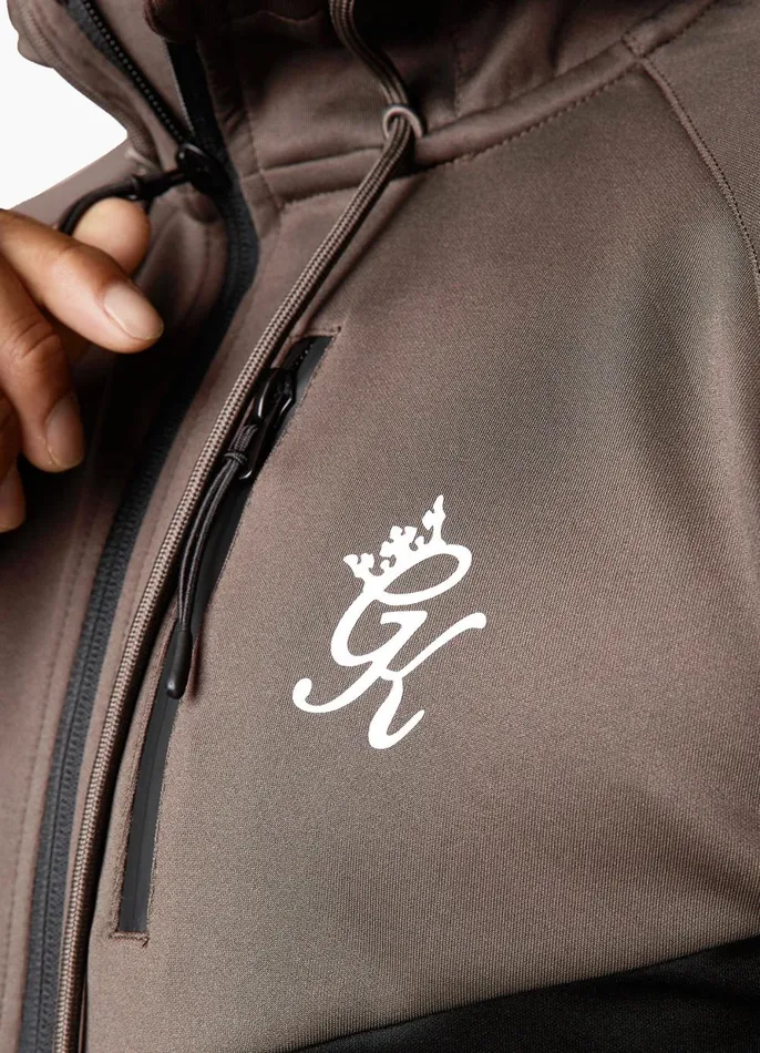 Gym King Tracksuit Tops Men Precision FZ Hood 8211 IronBlack