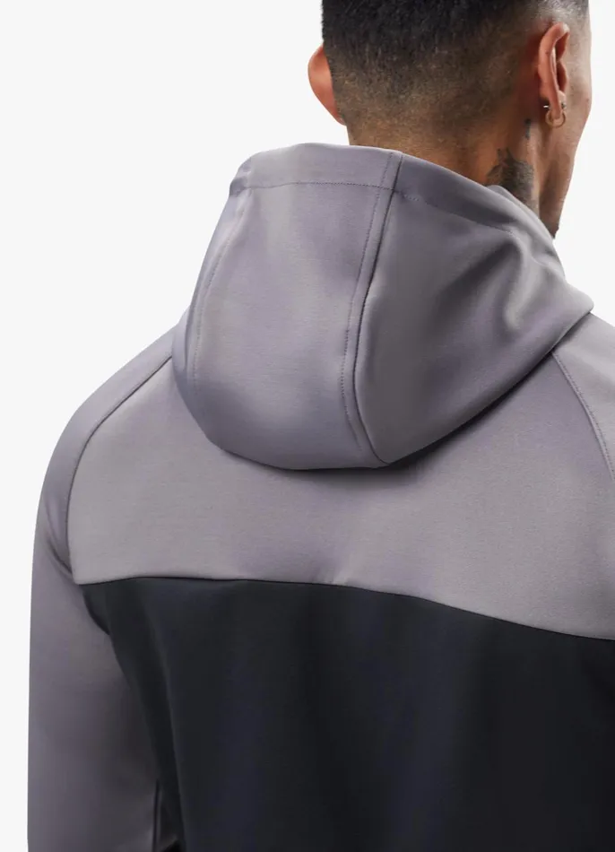 Gym King Tracksuit Tops Men Precision FZ Hood 8211 Slate GreyTitanium Grey