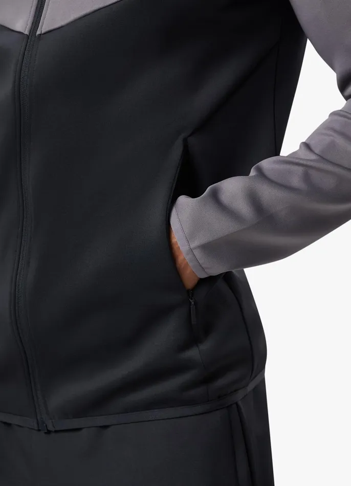 Gym King Tracksuit Tops Men Precision FZ Hood 8211 Slate GreyTitanium Grey