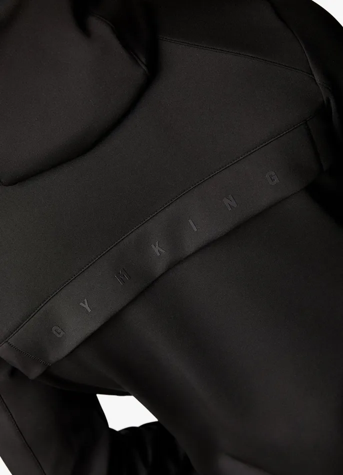 Gym King Tracksuit Tops Men Stealth Tech Poly Hood 8211 Black