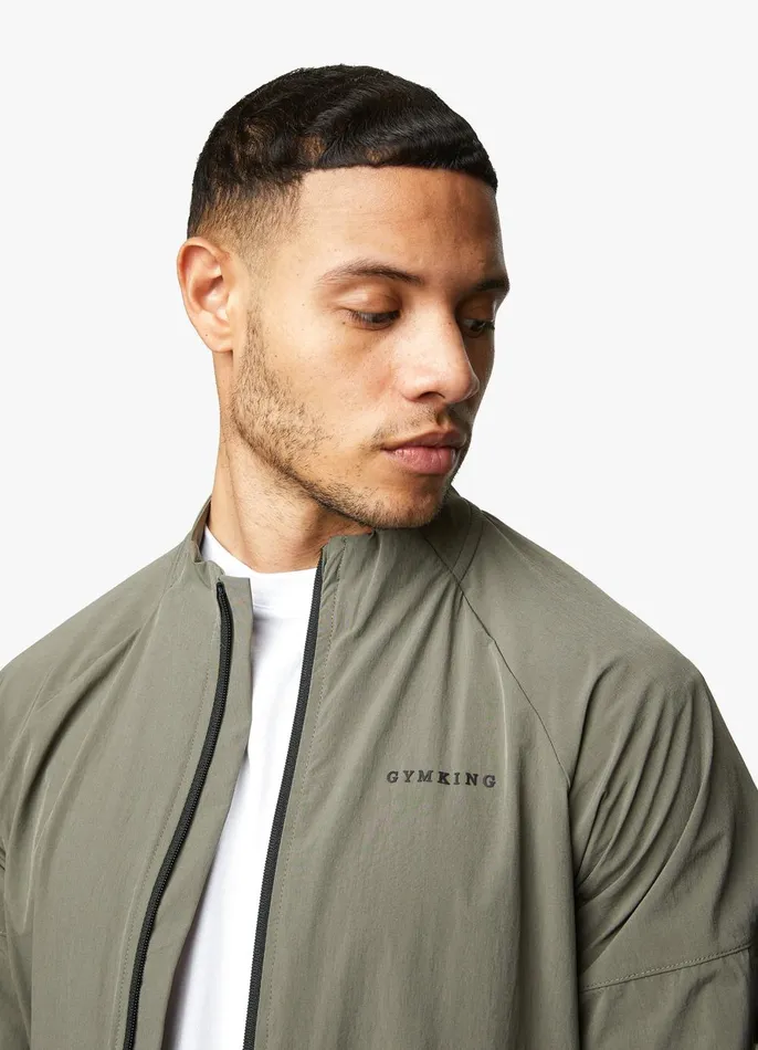 Gym King Tracksuit Tops Men Utility Woven Bomber 8211 Olive