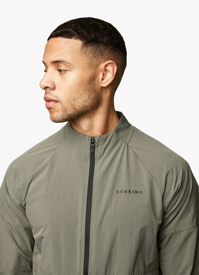 Gym King Tracksuit Tops Men Utility Woven Bomber 8211 Olive