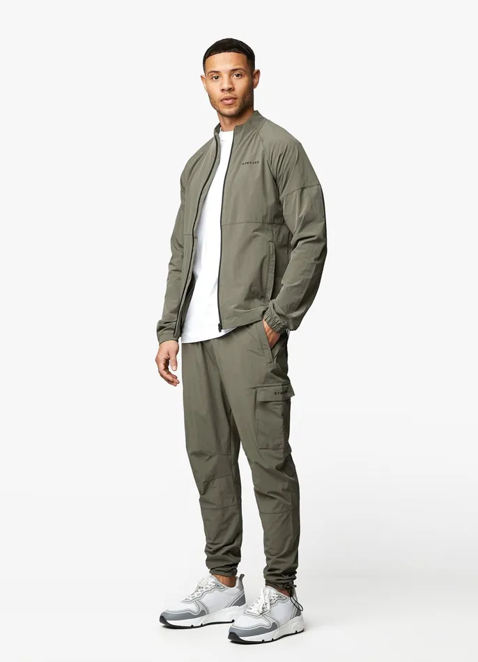 Gym King Tracksuit Tops Men Utility Woven Bomber 8211 Olive