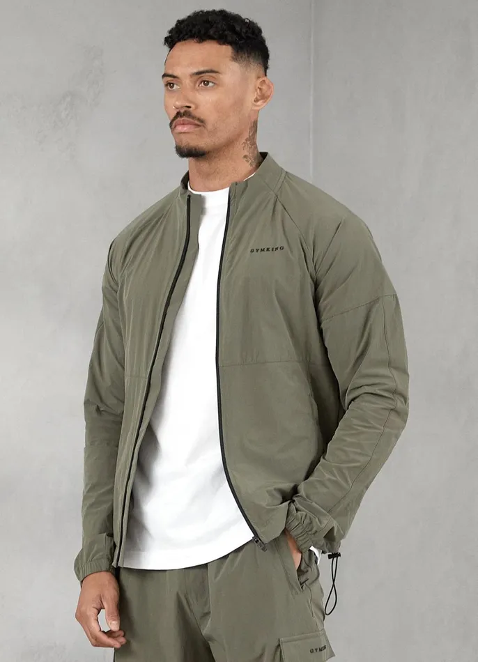 Gym King Tracksuit Tops Men Utility Woven Bomber 8211 Olive