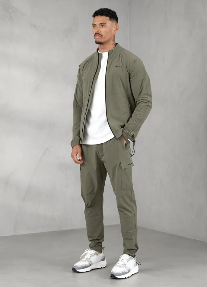 Gym King Tracksuit Tops Men Utility Woven Bomber 8211 Olive