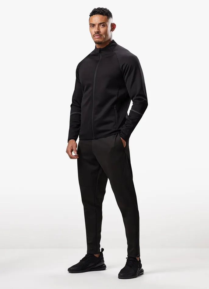 Gym King Tracksuits Men Alpha Poly Bomber Tracksuit 8211 Black