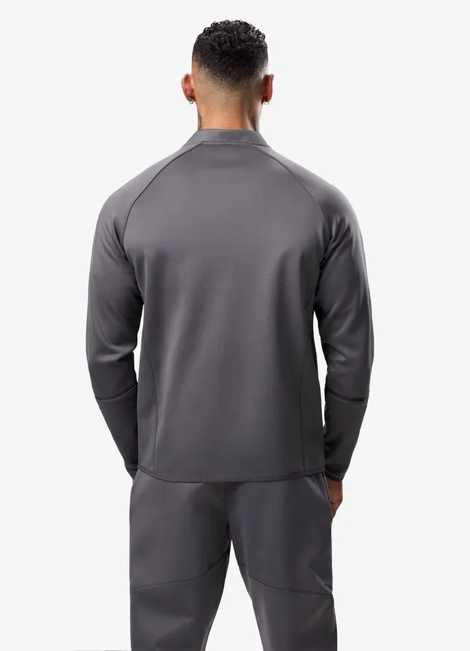 Gym King Tracksuits Men Alpha Poly Bomber Tracksuit 8211 Graphite