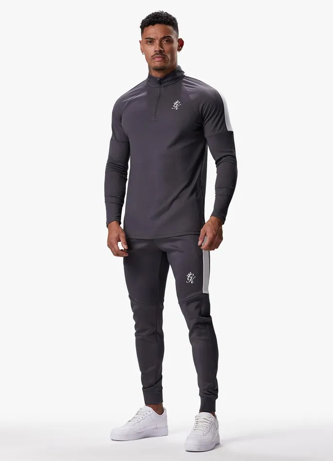 Gym King Tracksuits Men Core Plus Poly Funnel and Jogger 8211 Graphite