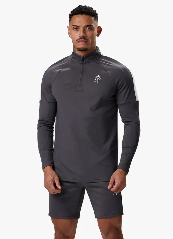 Gym King Tracksuits Men Core Plus Poly Funnel and Jogger 8211 Graphite
