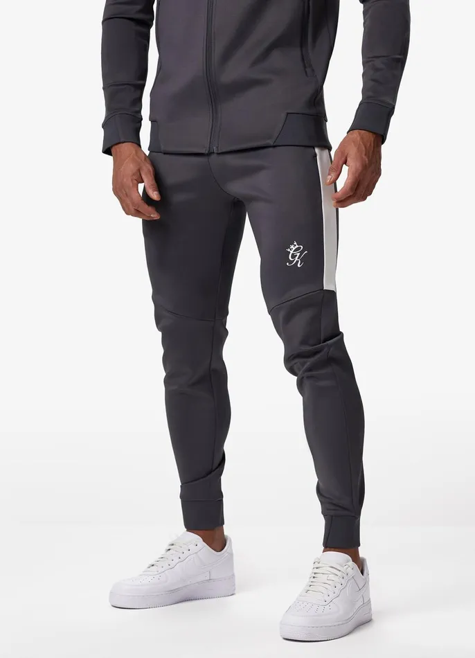 Gym King Tracksuits Men Core Plus Poly Funnel and Jogger 8211 Graphite