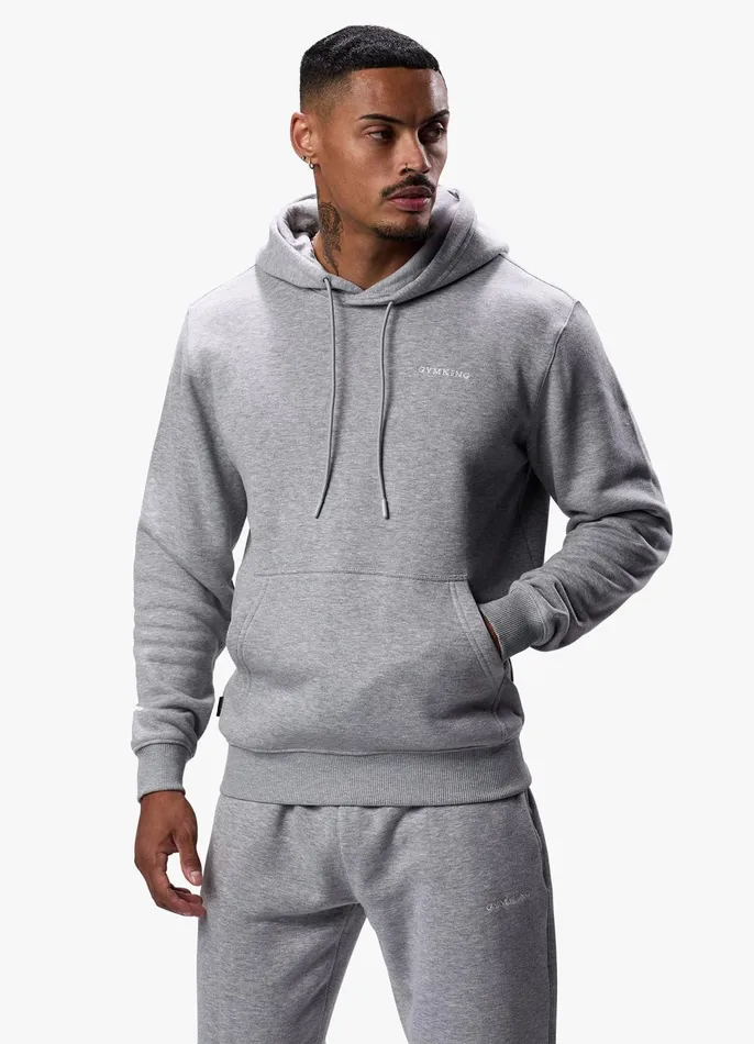 Gym King Tracksuits Men Linear Fundamental Tracksuit 8211 Grey Marl