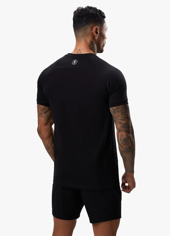 Gym King Twin Sets Men Pro Logo Jersey Tee 8211 Black