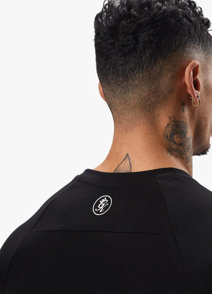 Gym King Twin Sets Men Pro Logo Jersey Tee 8211 Black