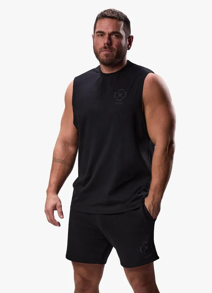 Gym King Vests Men Compass Tank 8211 Black