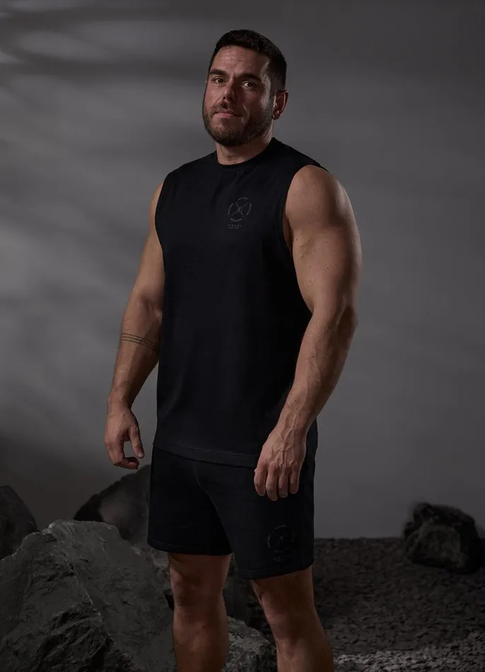 Gym King Vests Men Compass Tank 8211 Black