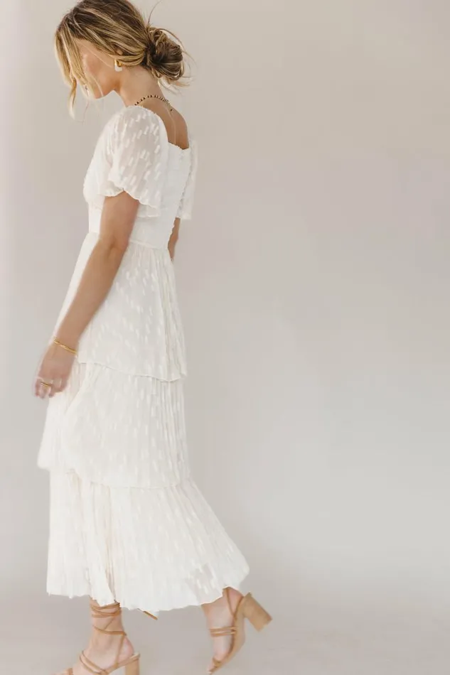 Hallie Midi Dress In Cream Cream Women Bohme Dresses