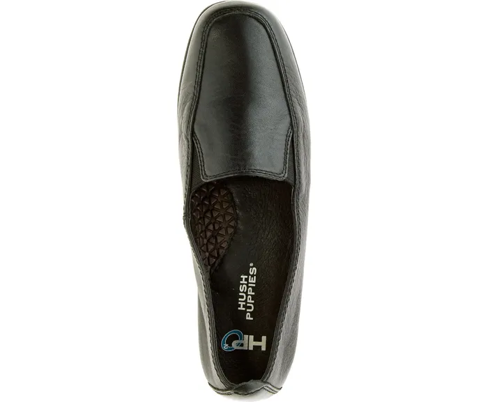 Heaven Black Leather Walking Shoes Hush Puppies Women Heaven Black Leather Walking Shoes Hush Puppies Women