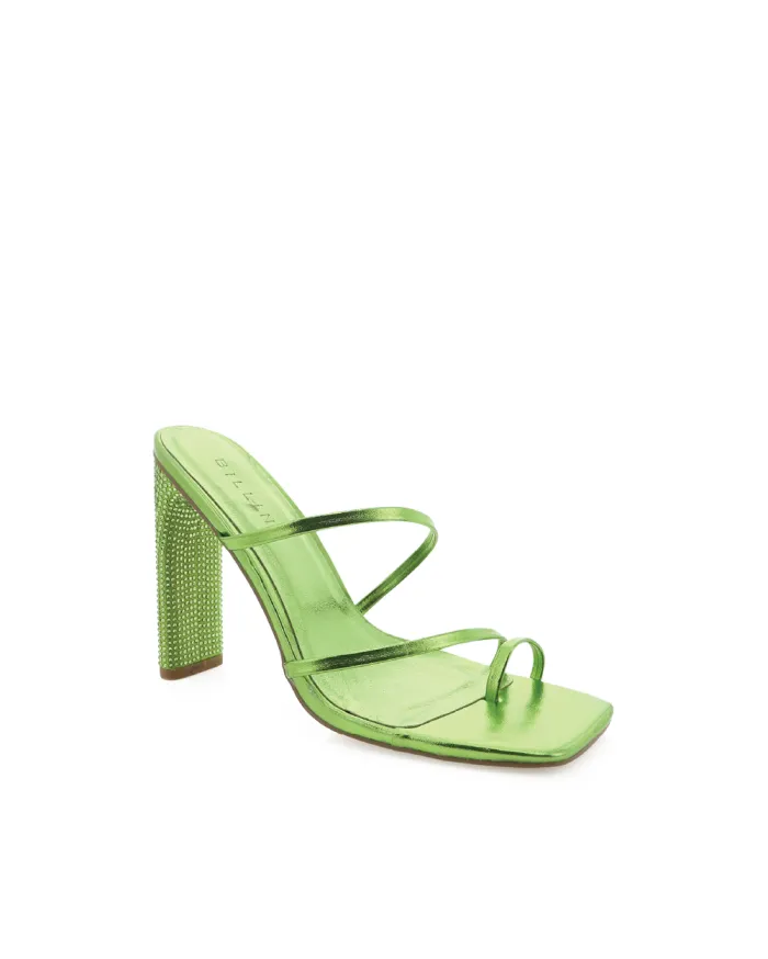 Heels Billini Block Heels EVALYN GREEN METALLIC