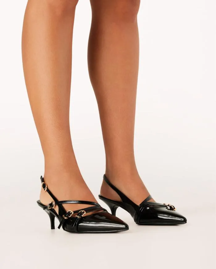 Heels Billini Stiletto Heels JEANI BLACK PATENT