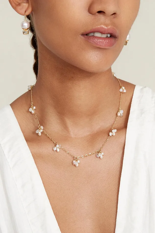 Hila Necklace White Pearl Mix Women Chan Luu Necklaces