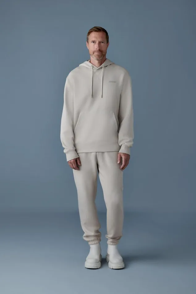 Hoodies and Tops Men Mackage KRYSTIAN Doubleface Jersey Hoodie Cream Hoodies and Tops Men Mackage KRYSTIAN Doubleface Jersey Hoodie Cream
