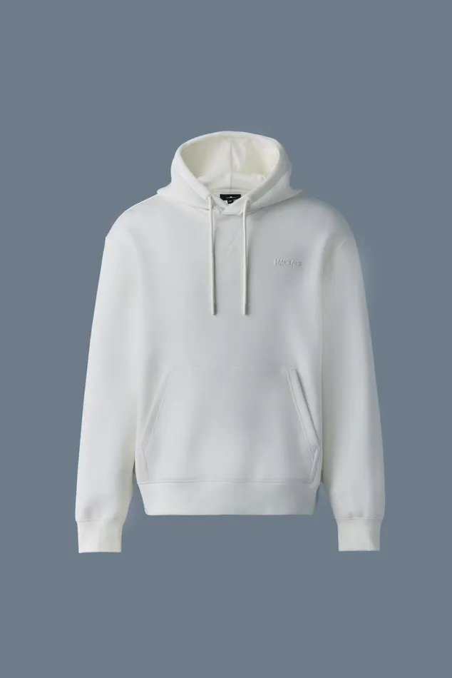Hoodies and Tops Men Mackage KRYSTIAN Doubleface Jersey Hoodie Cream Hoodies and Tops Men Mackage KRYSTIAN Doubleface Jersey Hoodie Cream