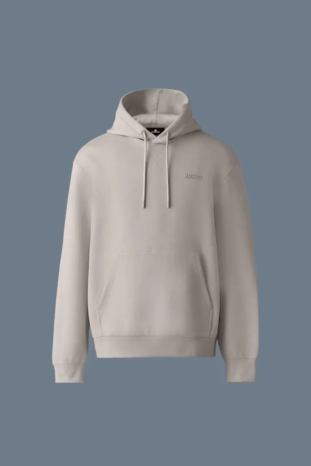 Hoodies and Tops Men Mackage KRYSTIAN Doubleface Jersey Hoodie Cream Hoodies and Tops Men Mackage KRYSTIAN Doubleface Jersey Hoodie Cream