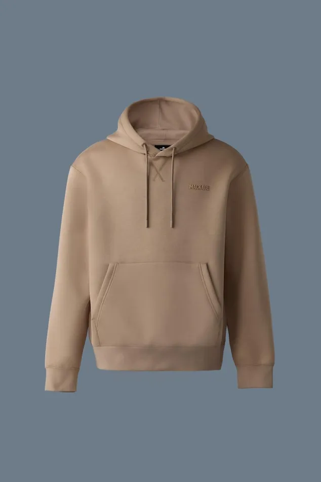 Hoodies and Tops Men Mackage KRYSTIAN Doubleface Jersey Hoodie Cream Hoodies and Tops Men Mackage KRYSTIAN Doubleface Jersey Hoodie Cream