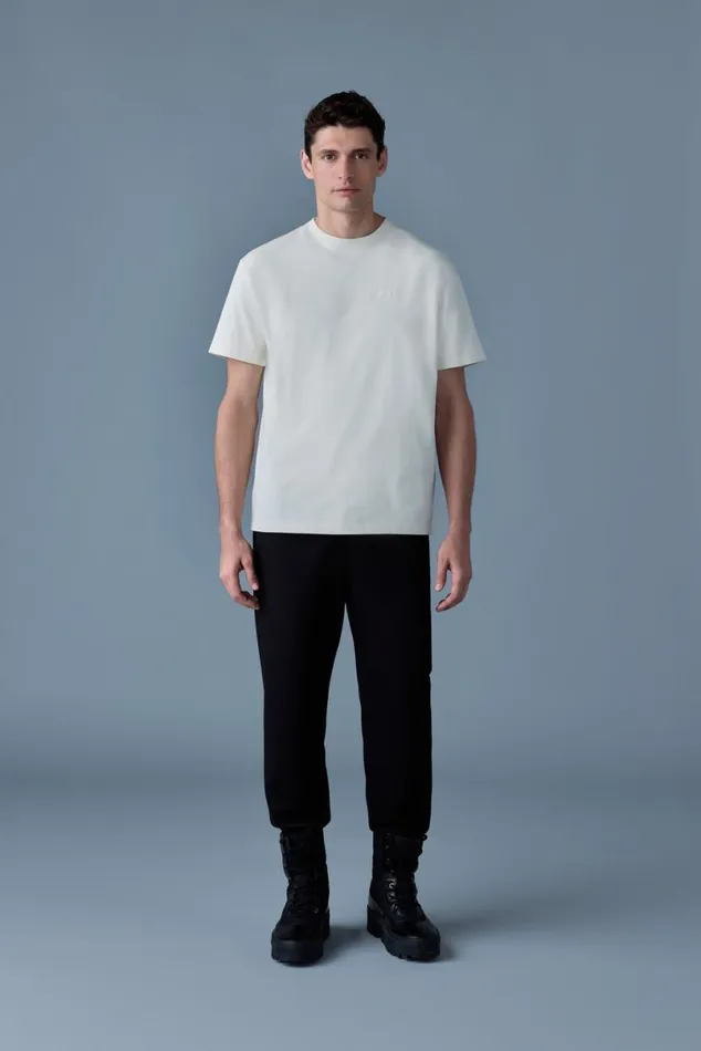 Hoodies and Tops Men Mackage TEER Teeshirt With Mackage Silicone Logo Cream Hoodies and Tops Men Mackage TEER Teeshirt With Mackage Silicone Logo Cream