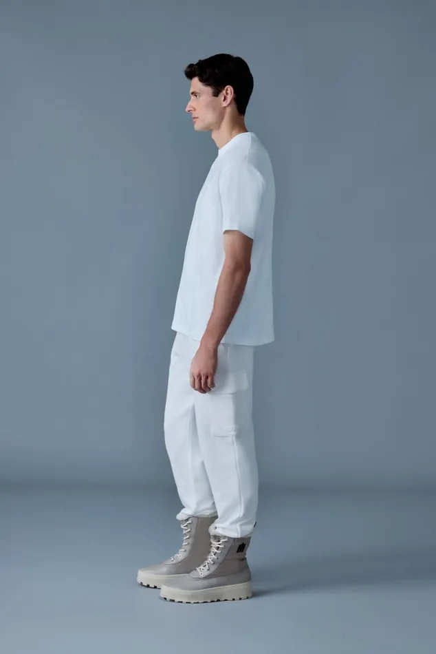 Hoodies and Tops Men Mackage TEER Teeshirt With Mackage Silicone Logo Cream Hoodies and Tops Men Mackage TEER Teeshirt With Mackage Silicone Logo Cream