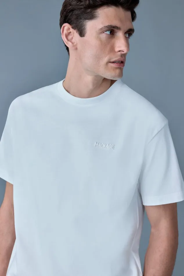 Hoodies and Tops Men Mackage TEER Teeshirt With Mackage Silicone Logo Cream Hoodies and Tops Men Mackage TEER Teeshirt With Mackage Silicone Logo Cream