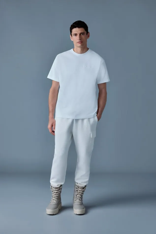 Hoodies and Tops Men Mackage TEER Teeshirt With Mackage Silicone Logo Cream Hoodies and Tops Men Mackage TEER Teeshirt With Mackage Silicone Logo Cream