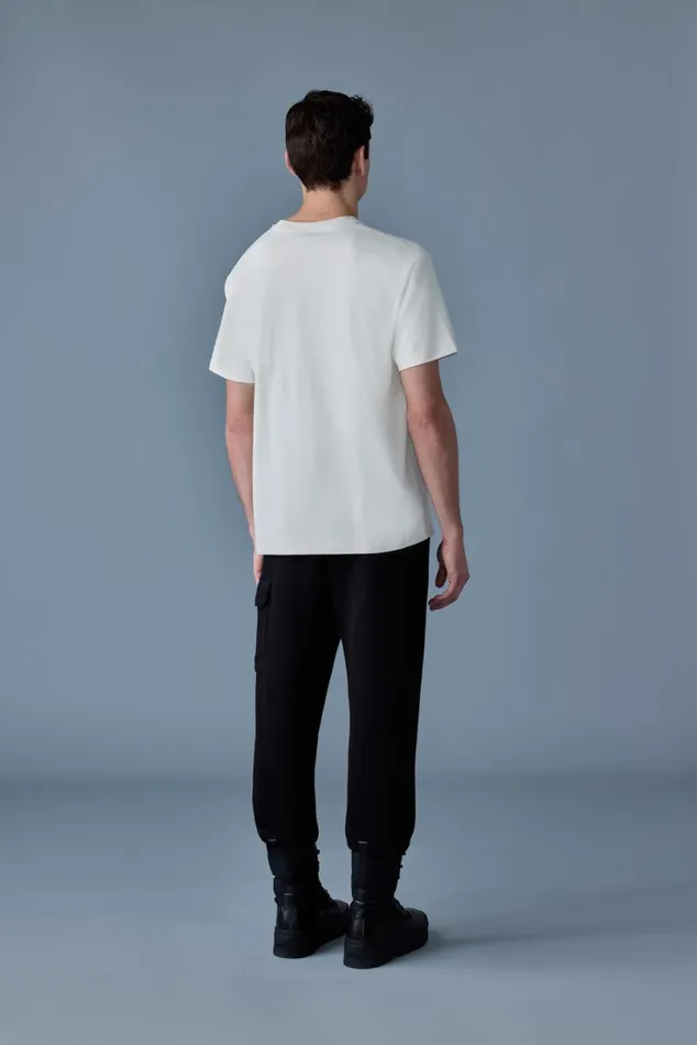 Hoodies and Tops Men Mackage TEER Teeshirt With Mackage Silicone Logo Cream Hoodies and Tops Men Mackage TEER Teeshirt With Mackage Silicone Logo Cream