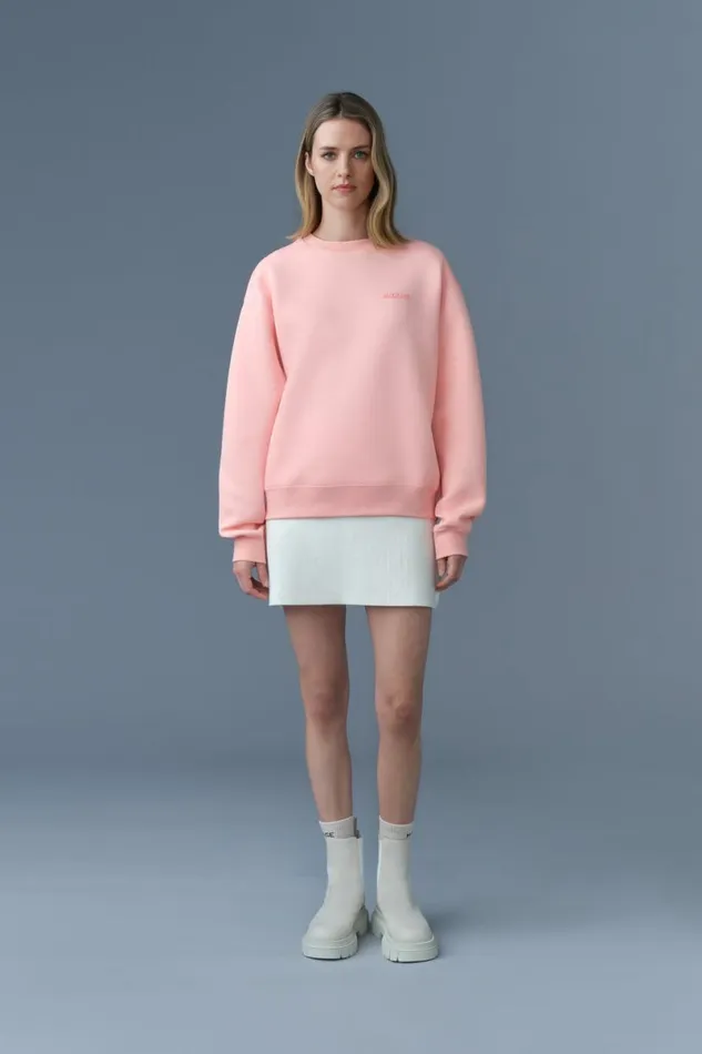 Hoodies and Tops Women Mackage JULIAN DoubleFace Jersey Sweatshirt White Hoodies and Tops Women Mackage JULIAN DoubleFace Jersey Sweatshirt White