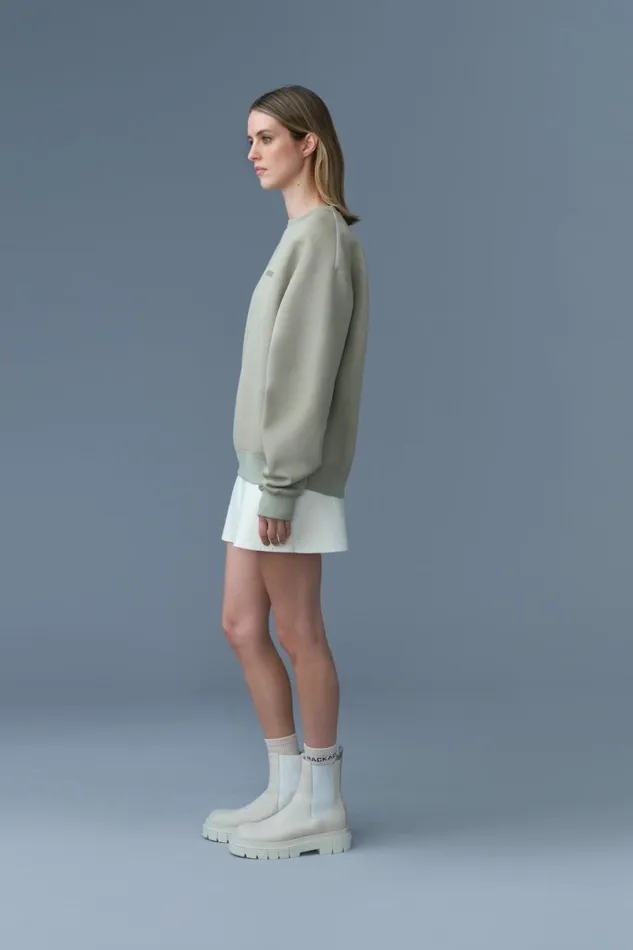 Hoodies and Tops Women Mackage JULIAN DoubleFace Jersey Sweatshirt White Hoodies and Tops Women Mackage JULIAN DoubleFace Jersey Sweatshirt White