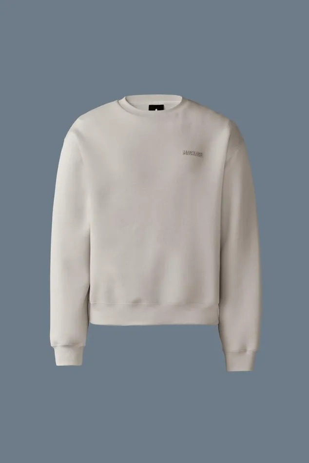 Hoodies and Tops Women Mackage JULIAN DoubleFace Jersey Sweatshirt White Hoodies and Tops Women Mackage JULIAN DoubleFace Jersey Sweatshirt White