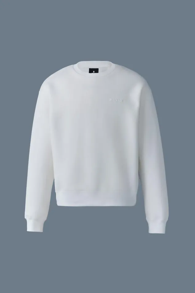 Hoodies and Tops Women Mackage JULIAN DoubleFace Jersey Sweatshirt White Hoodies and Tops Women Mackage JULIAN DoubleFace Jersey Sweatshirt White