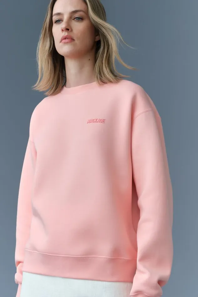 Hoodies and Tops Women Mackage JULIAN DoubleFace Jersey Sweatshirt White Hoodies and Tops Women Mackage JULIAN DoubleFace Jersey Sweatshirt White