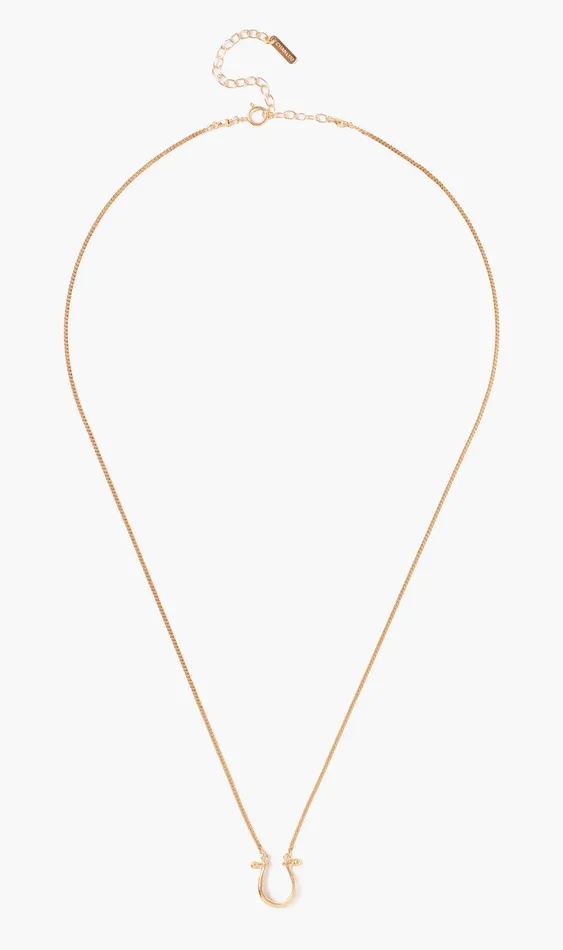 Horseshoe Necklace Yellow Gold Women Chan Luu Necklaces