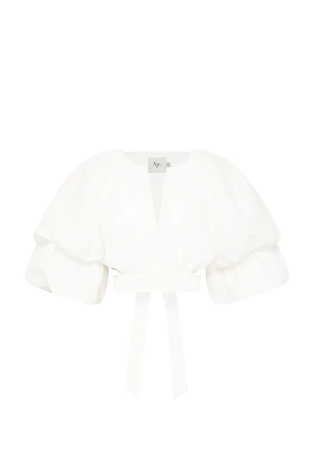 Impression Top Ivory Women Aje Tops