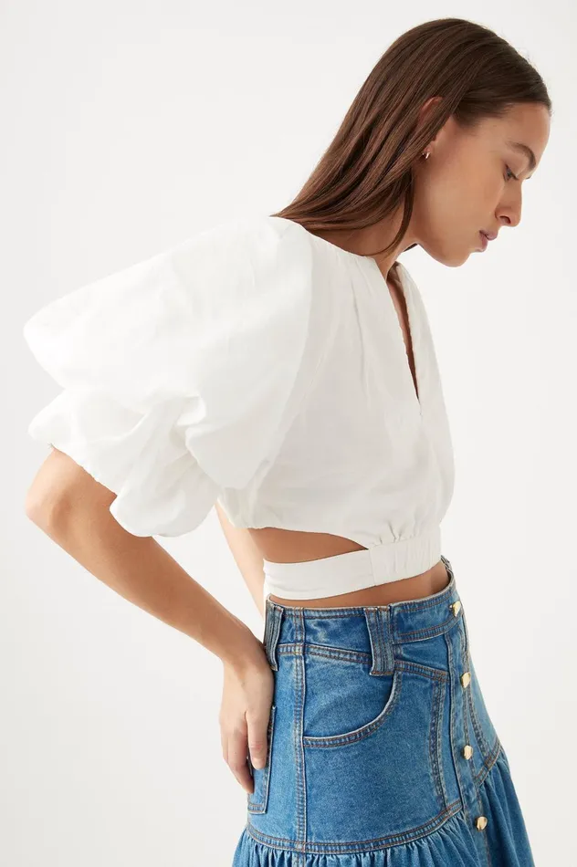 Impression Top Ivory Women Aje Tops
