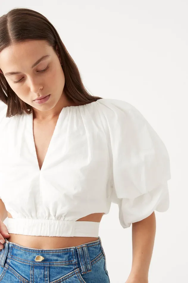Impression Top Ivory Women Aje Tops