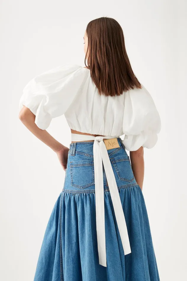 Impression Top Ivory Women Aje Tops