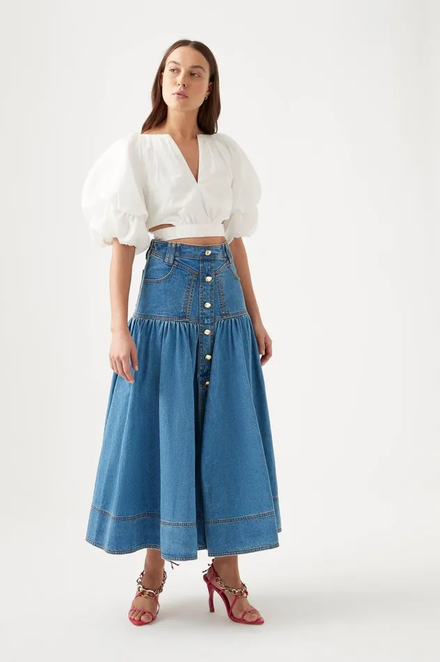 Impression Top Ivory Women Aje Tops