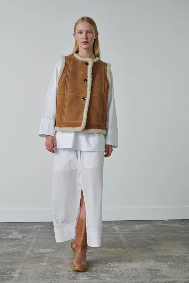 Jackets and Coats Women Soeur VILLAGE WAISTCOAT Honey