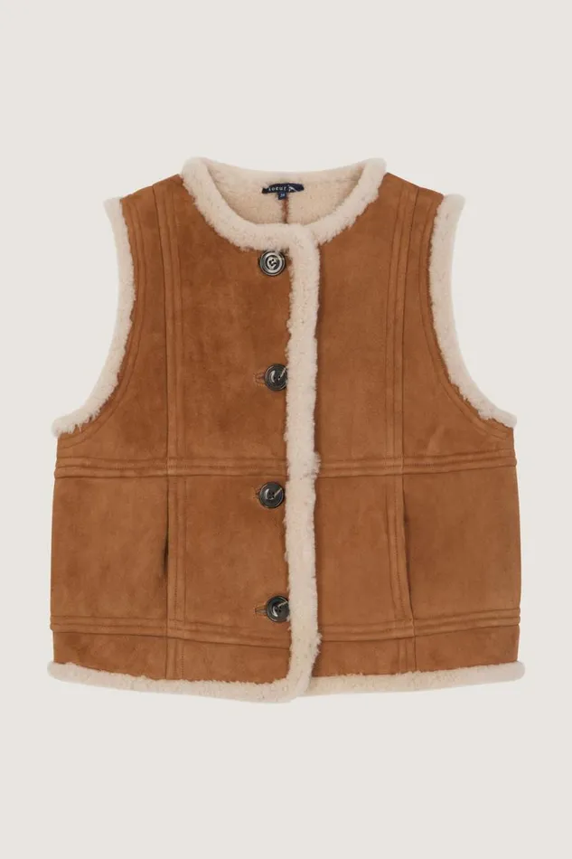 Jackets and Coats Women Soeur VILLAGE WAISTCOAT Honey