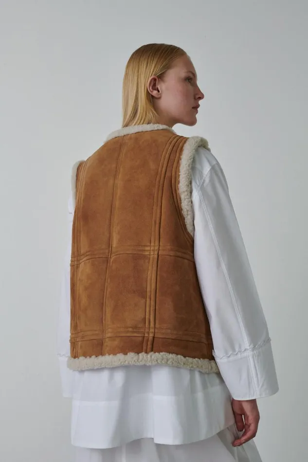 Jackets and Coats Women Soeur VILLAGE WAISTCOAT Honey