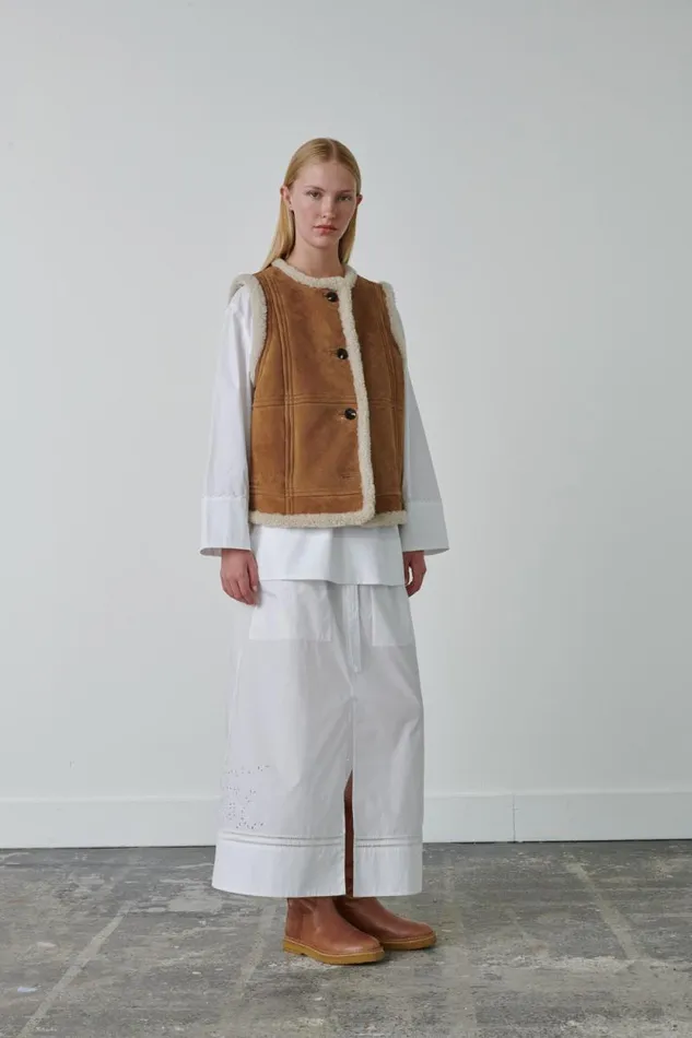 Jackets and Coats Women Soeur VILLAGE WAISTCOAT Honey