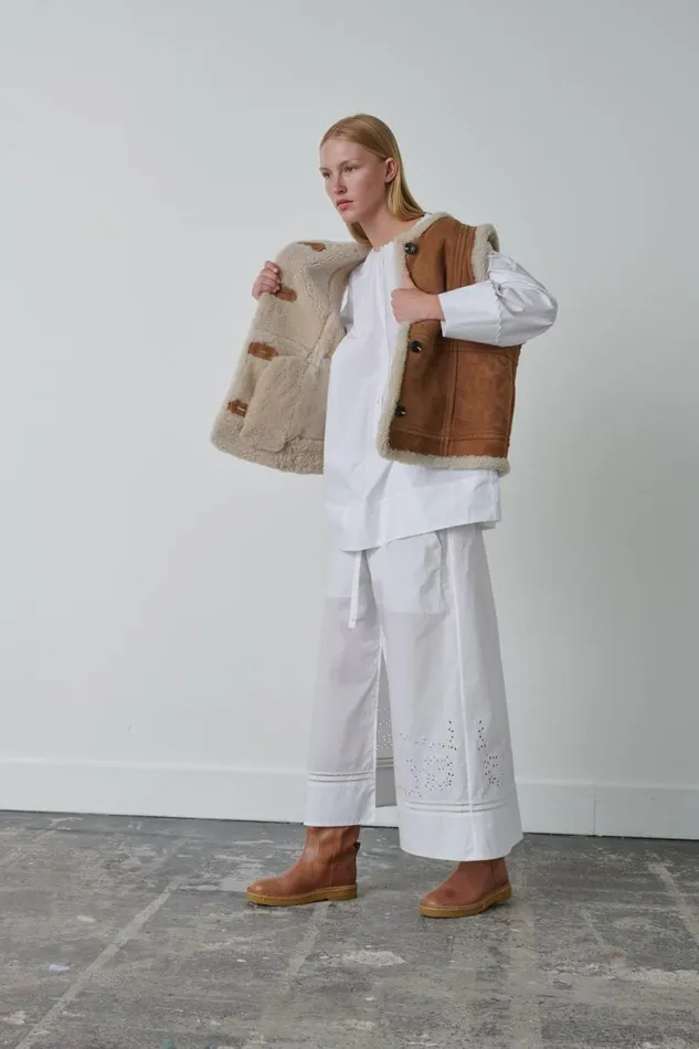 Jackets and Coats Women Soeur VILLAGE WAISTCOAT Honey